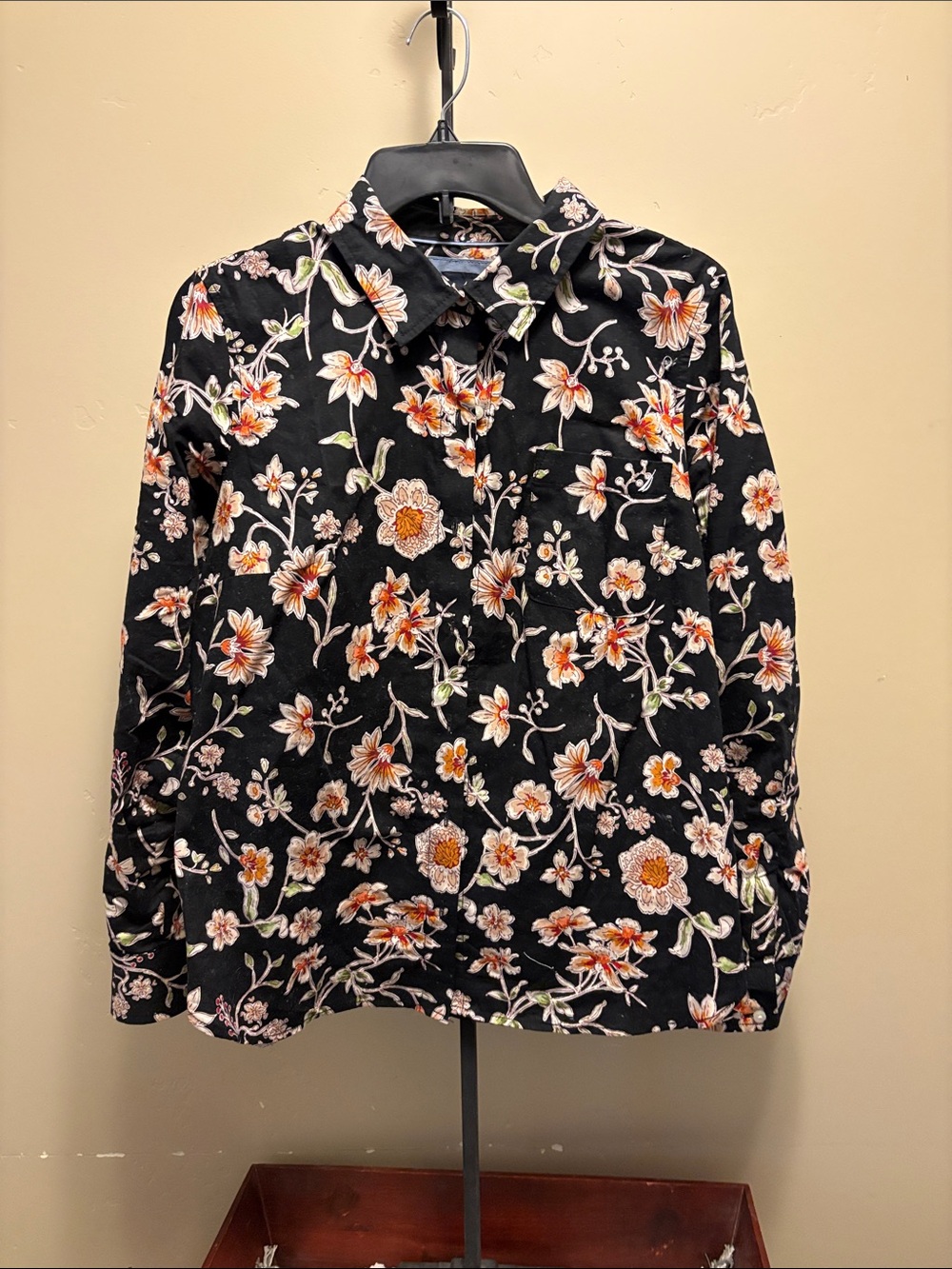 Nautica long sleeve button up blouse